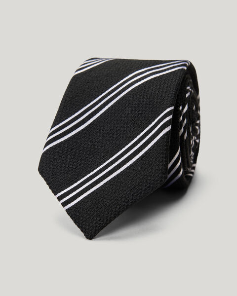 Stripe Tie, Black, hi-res